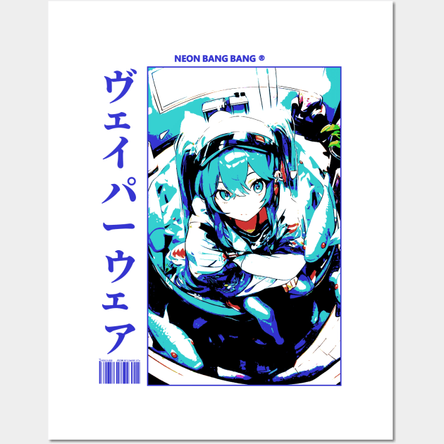 Vocaloid Anime Girl Japan Streetwear Japanese Manga Aesthetic Wall Art by Neon Bang Bang